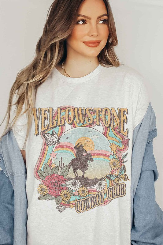 COWBOY CLUB Tee T-Shirt PLUS SIZE