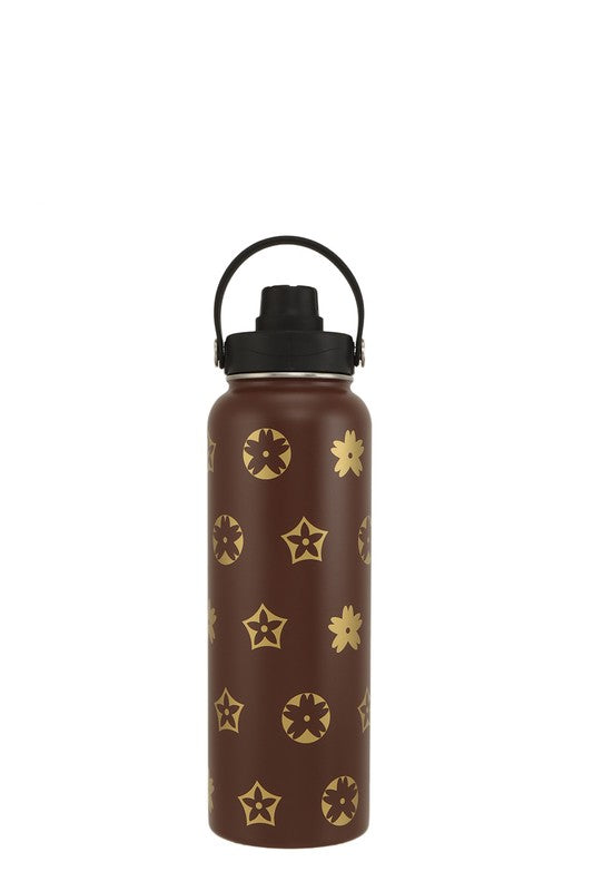 40oz Geometric Printed Stainless Steel Tumbler