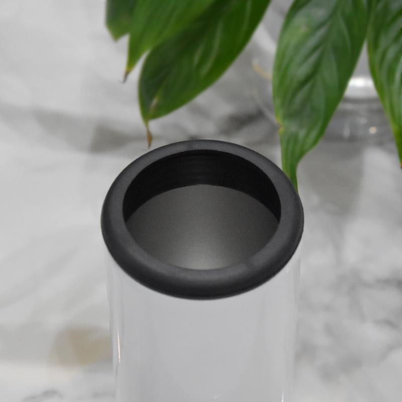 16oz Blank Sublimation Can Cooler With 2 screw on Lids Straight White Tumbler Stainless Double Insulated