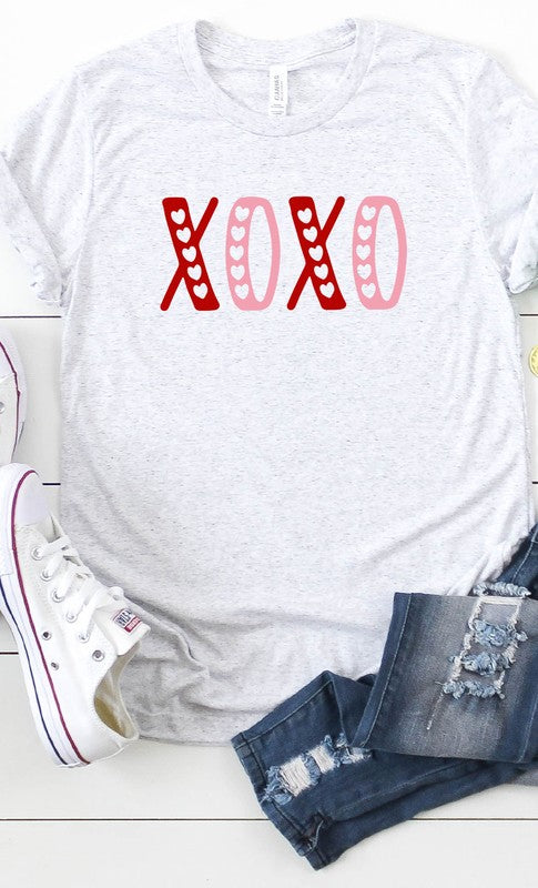 XOXO Hearts Cutout Graphic Tee T-Shirt PLUS