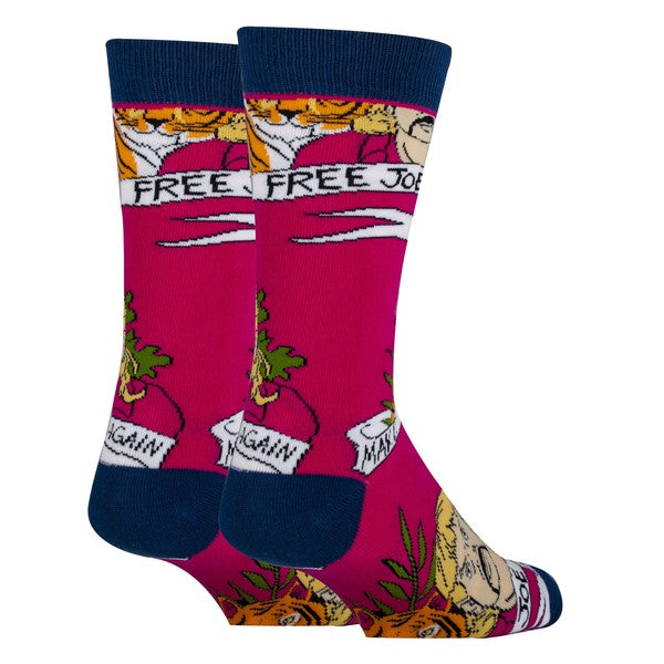Joe Exotic Men's Cotton Crew Funny Socks