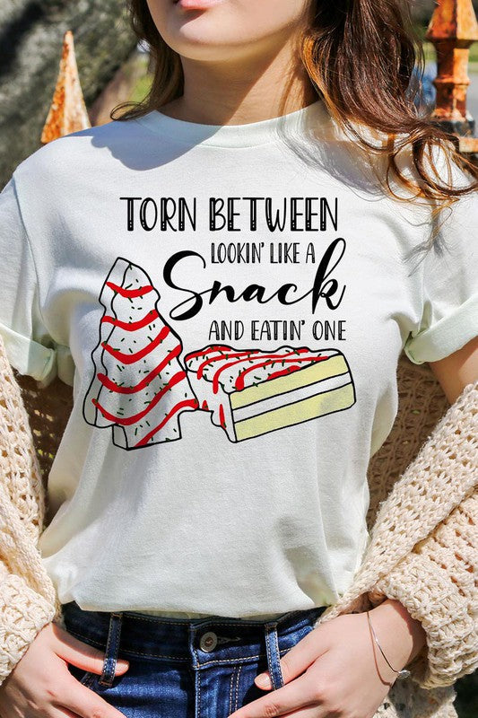Torn Between Lookin Like a Snack and Eatin One Women’s Tee T-Shirt