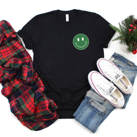 Merry Mama Checkered Front & Back Graphic Tee