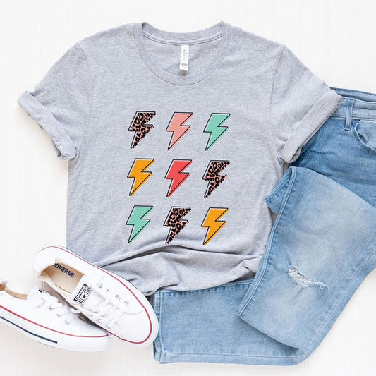 Lightning Bolts Short Sleeve Graphic Tee
