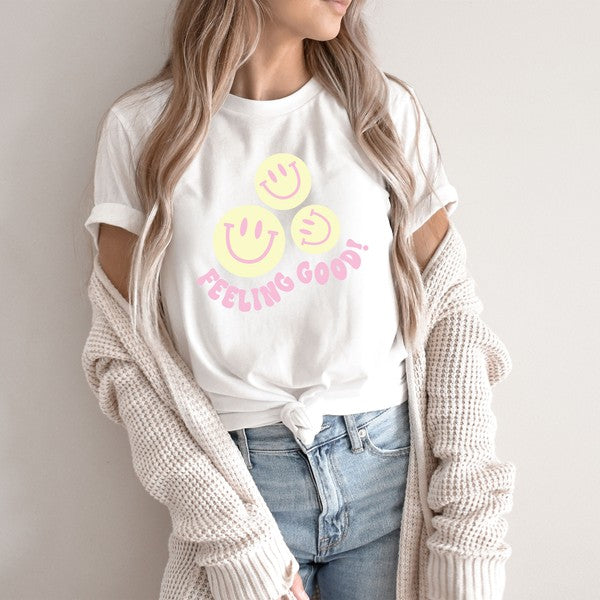 Feeling Good Short Sleeve Graphic Tee T-Shirt