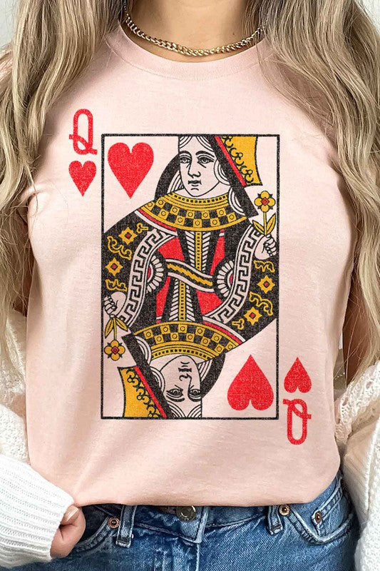 QUEEN OF HEARTS Tee T-Shirt PLUS SIZE