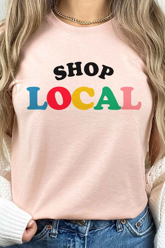 SHOP LOCAL Tee T-Shirt PLUS SIZE
