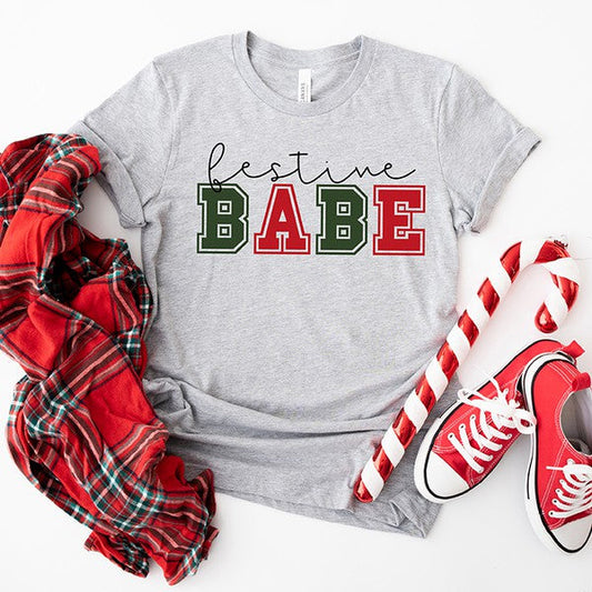 Festive Babe Short Sleeve Graphic Tee