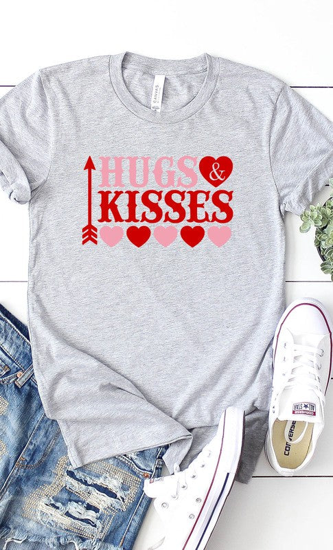 Hugs and Kisses Graphic Tee T-Shirt PLUS
