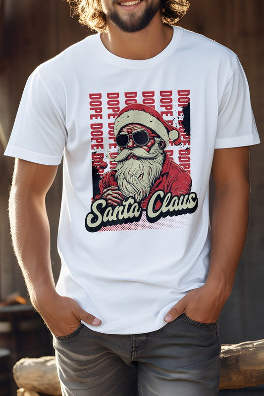 Dope Santa Claus Christmas Unisex Graphic Tee T-Shirt