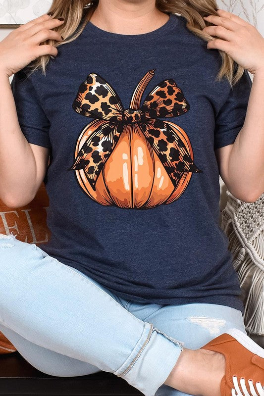 Coquette Bow Pumpkin Graphic T Shirts