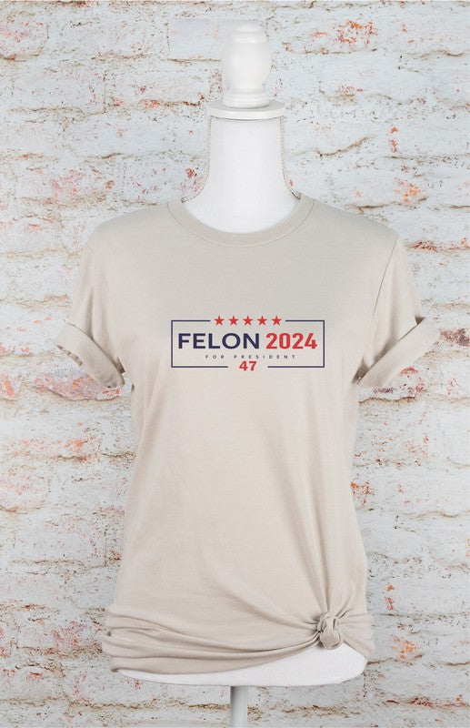 Felon 2024 For President 47 Softstyle Plus Size Tee