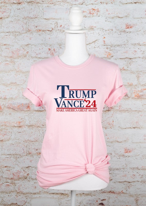 Trump Vance 2024 Softstyle Graphic Plus Size Tee T-Shirt