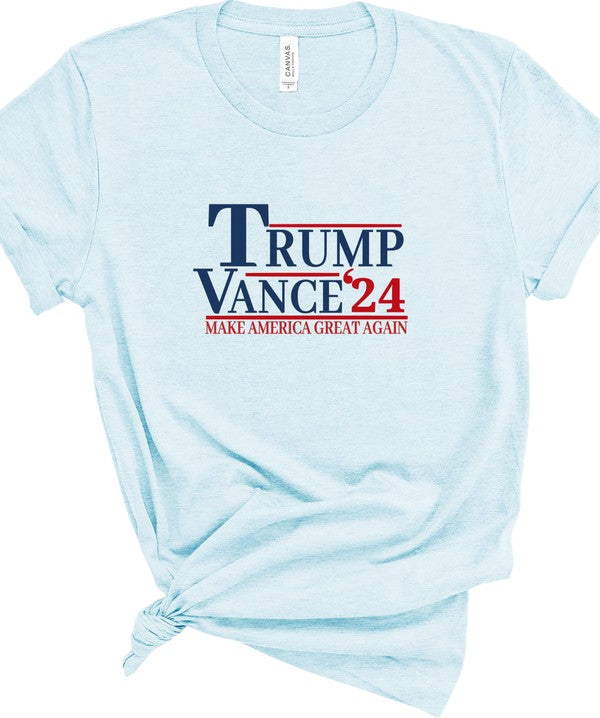 Trump Vance 2024 Softstyle Graphic Plus Size Tee T-Shirt