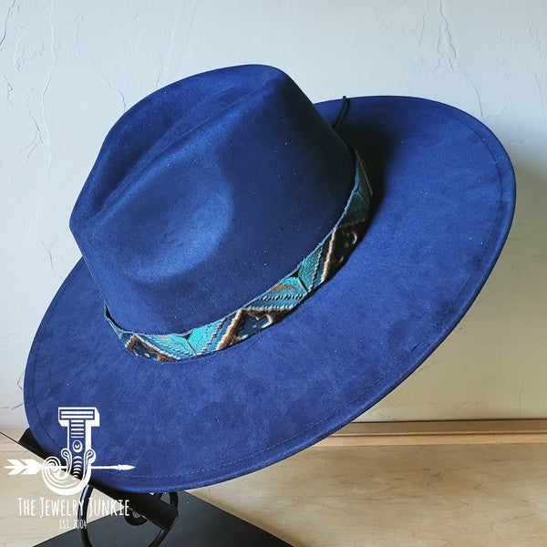 Blue Navajo Western Leather Band w/ Choice Hat