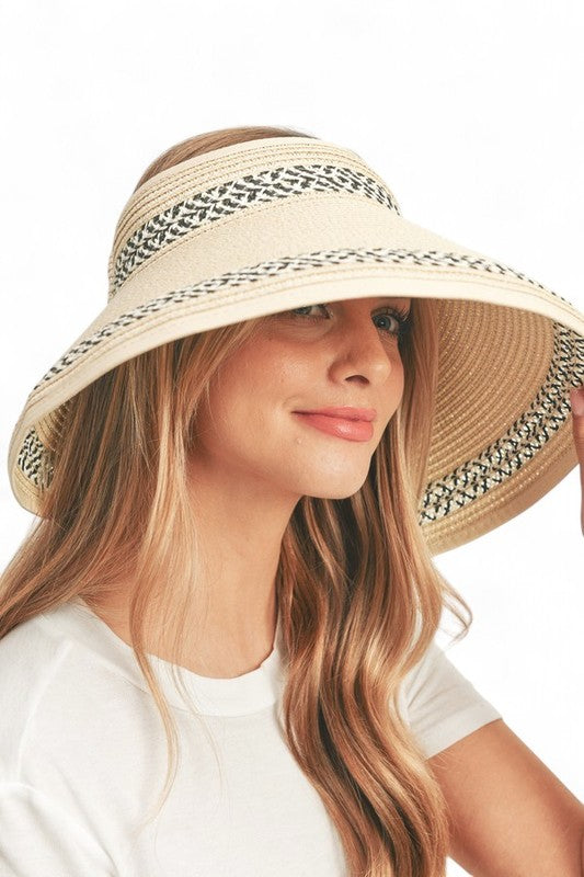 Tweak Pattern Roll Up Sun Visor