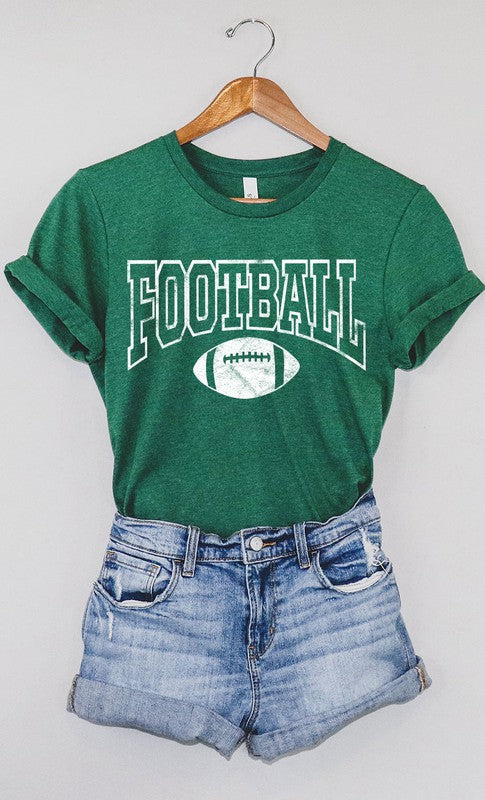 Distressed Football Graphic Tee PLUS