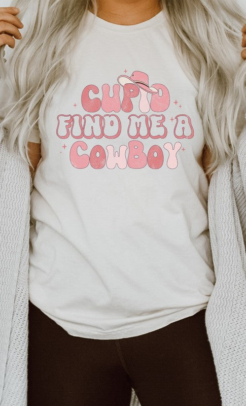 Cupid Find me a Cowboy PLUS SIZE Graphic Tee T-Shirt