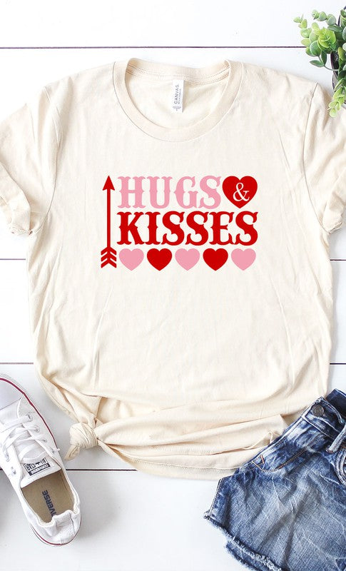 Hugs and Kisses Graphic Tee T-Shirt PLUS