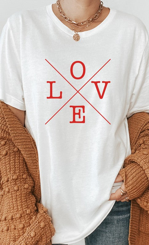Love Valentines Day PLUS SIZE Graphic Tee T-Shirt