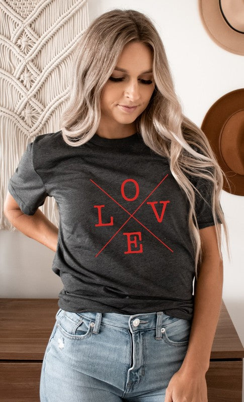 Love Valentines Day PLUS SIZE Graphic Tee T-Shirt