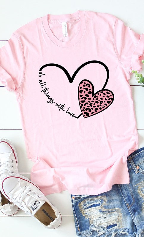 Do All Things With Love Graphic Tee T-Shirt PLUS