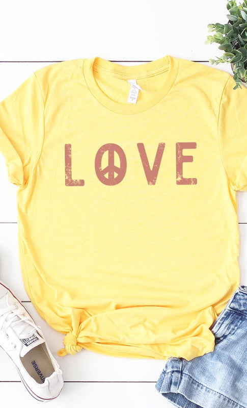 Peace Love Graphic Tee T-Shirt PLUS