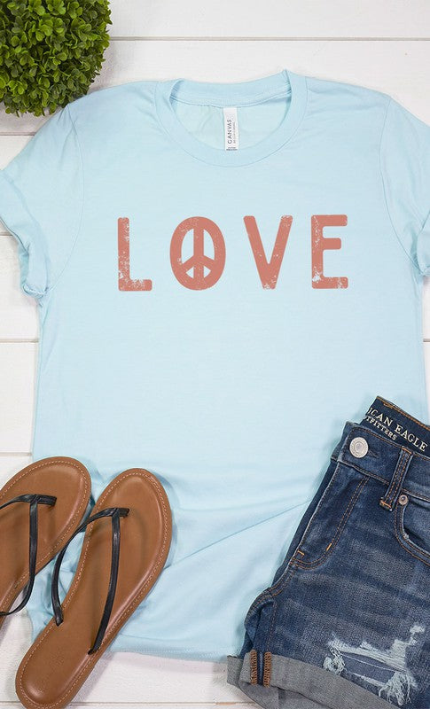 Peace Love Graphic Tee T-Shirt