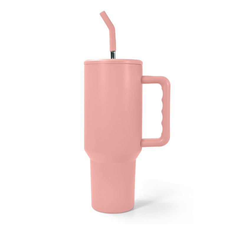 40oz Leak/Spill Proof lid sublimation Blank Tumbler with handle and stainless straw
