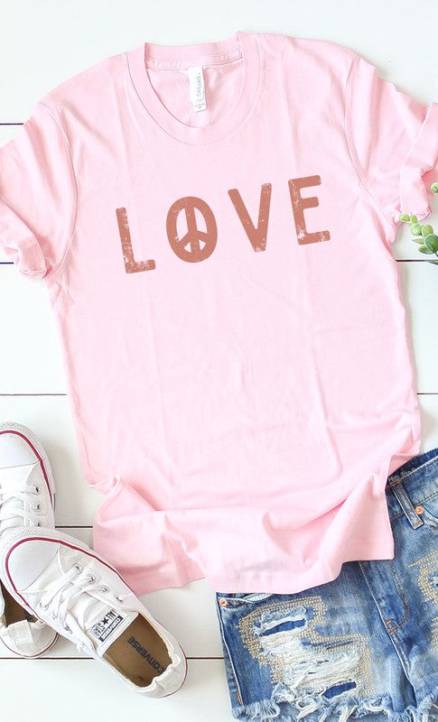 Peace Love Graphic Tee T-Shirt PLUS
