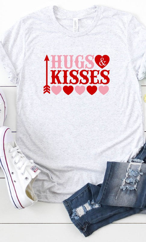 Hugs and Kisses Graphic Tee T-Shirt
