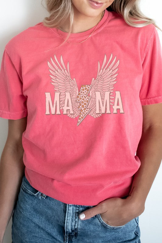 Mama Leopard Lightning Comfort Colors Graphic Tee T-Shirt