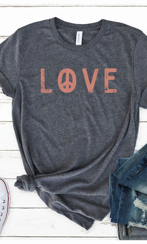 Peace Love Graphic Tee T-Shirt