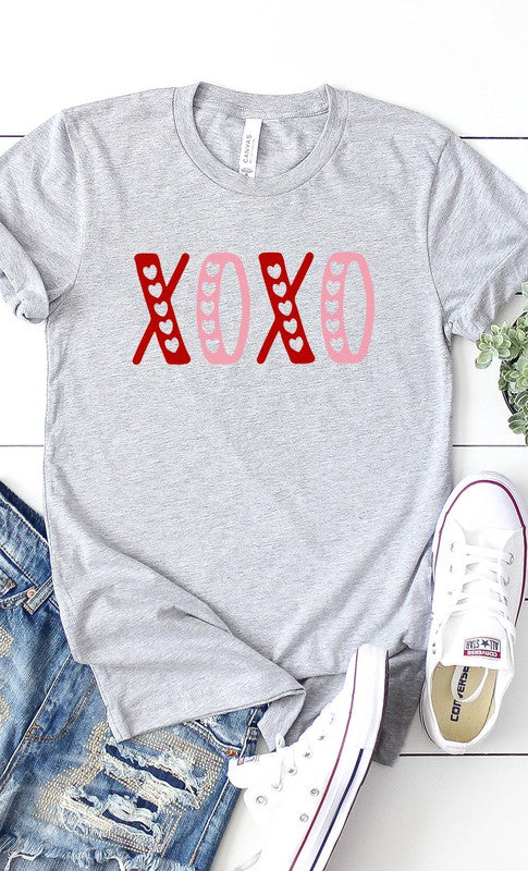 XOXO Hearts Cutout Graphic Tee T-Shirt PLUS