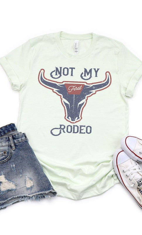 Vintage Not My First Rodeo Graphic Tee T-Shirt PLUS