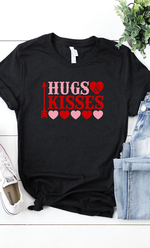 Hugs and Kisses Graphic Tee T-Shirt PLUS