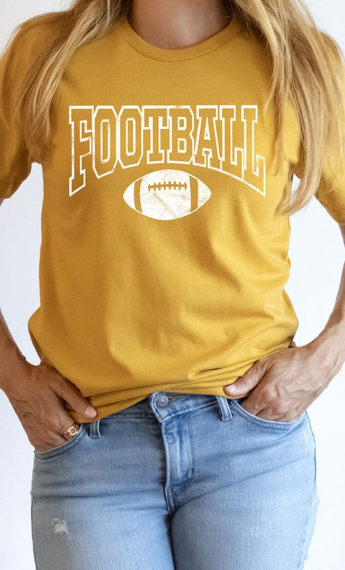 Distressed Football Graphic Tee PLUS