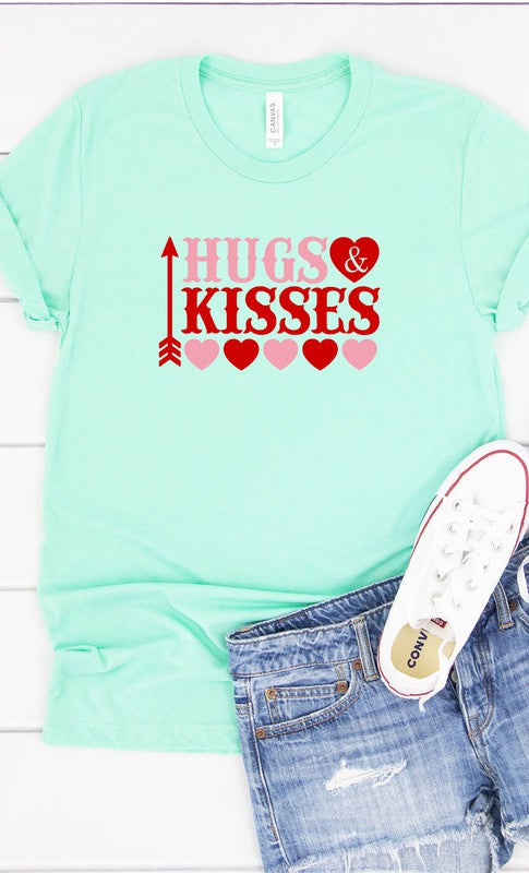 Hugs and Kisses Graphic Tee T-Shirt
