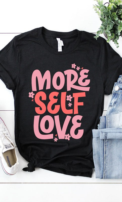 Retro More Self Love Graphic Tee T-Shirt