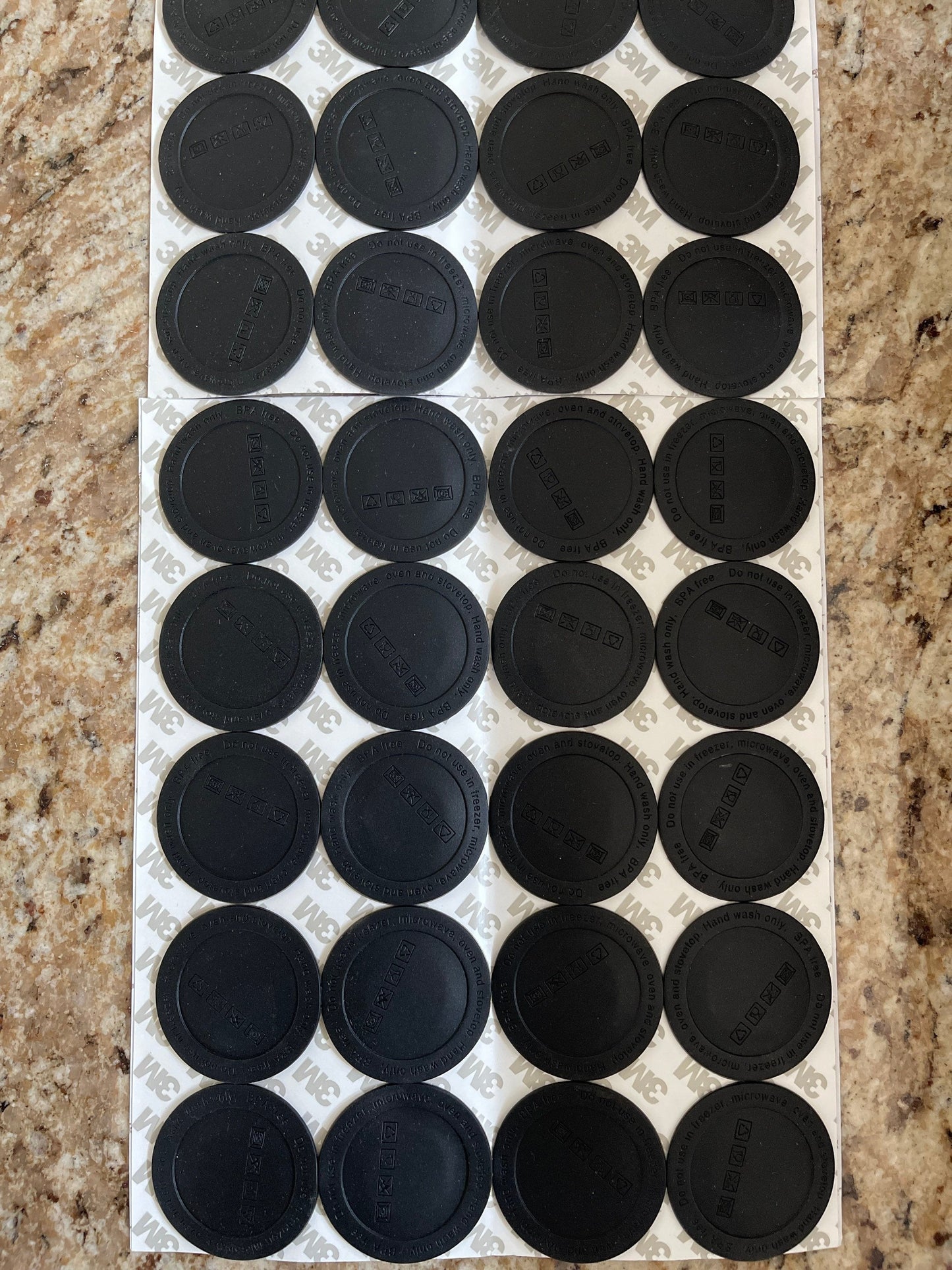 2 and 2 1/4 inch Rubber Bottom Coaster for 15oz 16oz 20oz 30oz Tumblers non skid.