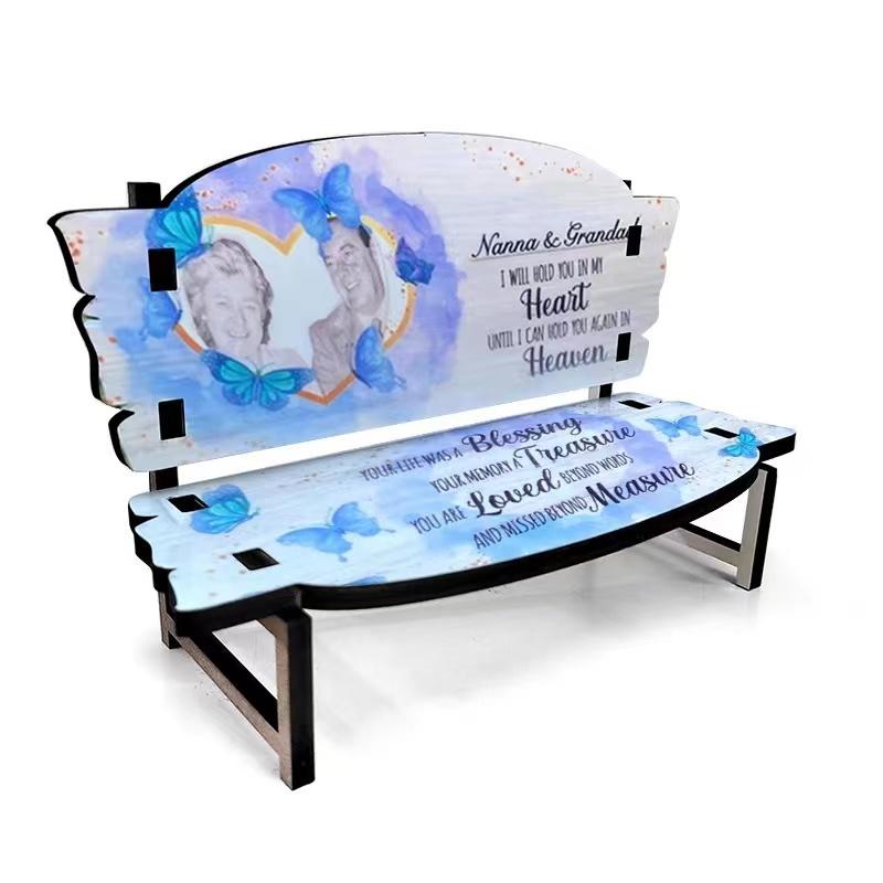 Sublimation Blank MDF memorial benches blank wooden ornament (3 Styles)